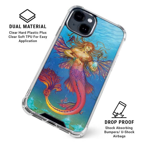 Mermaid Water Fairy by Ed Beard Jr iPhone 15 Clear Case